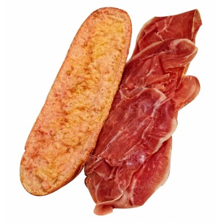 Bocadillo de  jamón del país