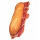 Bocadillo de  jamón del país